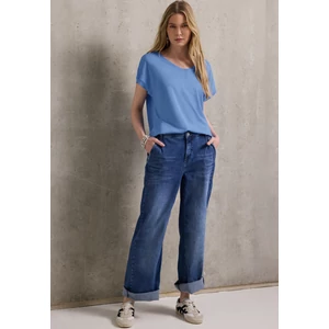 Kép 1/6 - Póló - QR_Studio_v-neck jersey slub s 2504