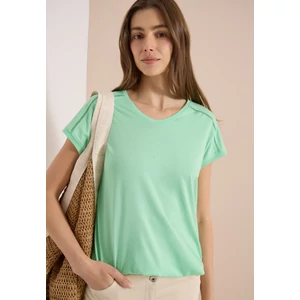 Kép 7/7 - Ing - NOS Solid Lace Shoulder T-Shir - 26FS