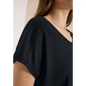 Kép 6/7 - Ing - NOS Solid Lace Shoulder T-Shir - 26FS