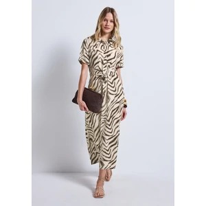 Kép 1/5 - Ruha - Maxi Viscose Shirt Dress_AOP 2505