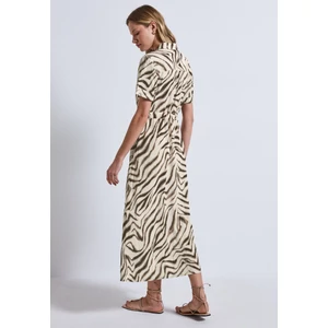 Kép 3/5 - Ruha - Maxi Viscose Shirt Dress_AOP 2505