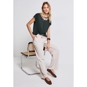 Kép 4/6 - Ing - linen look shirt w.cut out nec 2505