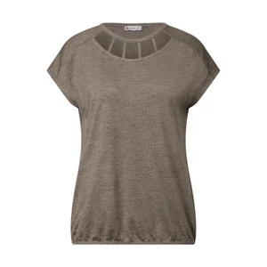Kép 5/6 - Ing - linen look shirt w.cut out nec 2505