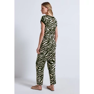 Kép 3/6 - Nadrág - Jumpsuit Jersey AOP V-Neck 2505