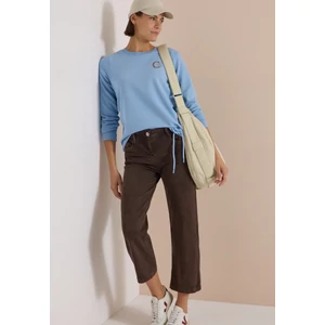 Kép 3/7 - Pulóver - Solid Sweatshirt w.embroidery - 2608