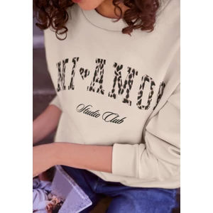 Kép 6/6 - Pulóver - Studio Loose Fit Crewneck w. P - 2608