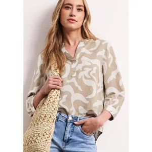 Kép 3/6 - Blúz - SOL_Splitneck tunic blouse AOP - 2604