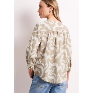 Kép 2/6 - Blúz - SOL_Splitneck tunic blouse AOP - 2604