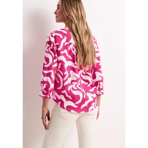 Kép 2/6 - Blúz - SOL_Splitneck tunic blouse AOP - 2604