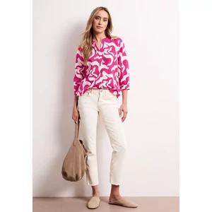 Kép 3/6 - Blúz - SOL_Splitneck tunic blouse AOP - 2604