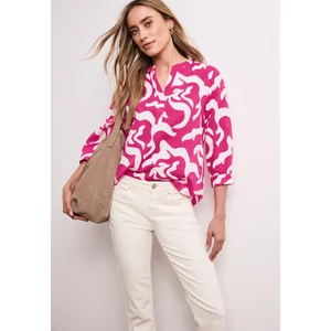 Kép 6/6 - Blúz - SOL_Splitneck tunic blouse AOP - 2604