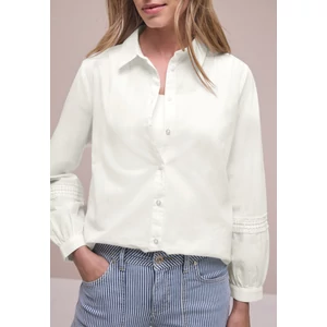 Kép 1/6 - Blúz - Shirtcollar blouse w crochet t - 2604