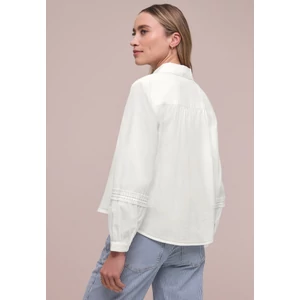 Kép 2/6 - Blúz - Shirtcollar blouse w crochet t - 2604