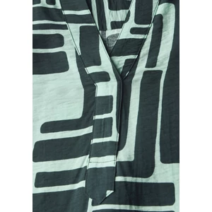 Kép 6/6 - Blúz - Printed Softwave Splitneck Blo 2504
