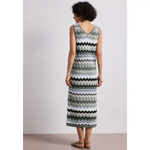 Kép 2/5 - Ruha - multicolor zig-zag dress - 2605