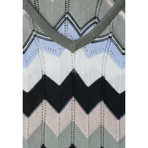 Kép 4/5 - Ruha - multicolor zig-zag dress - 2605
