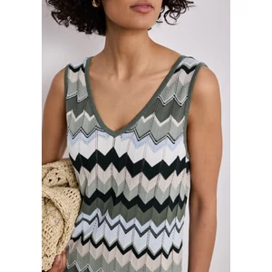 Kép 5/5 - Ruha - multicolor zig-zag dress - 2605