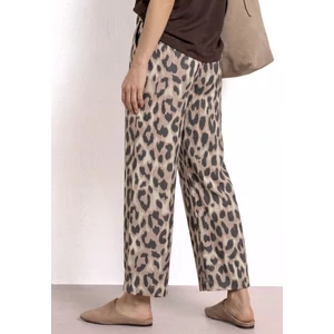 Kép 2/6 - Nadrág - Wide Leg Belt AOP LEO HW - 2605