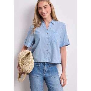 Kép 6/6 - Blúz - Striped buttoned shirtcollar b - 2606
