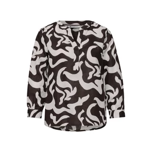 Kép 4/6 - Blúz - SOL_Splitneck tunic blouse AOP - 2604