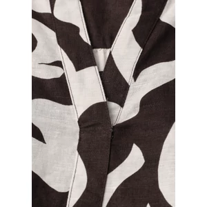 Kép 5/6 - Blúz - SOL_Splitneck tunic blouse AOP - 2604