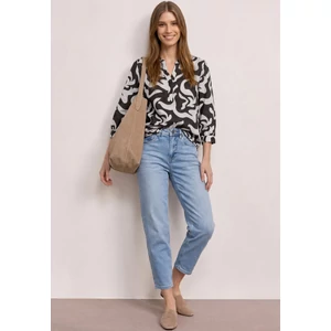 Kép 6/6 - Blúz - SOL_Splitneck tunic blouse AOP - 2604