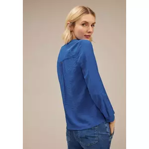 Kép 2/2 - Solid Splitneck blouse w tie d 2312