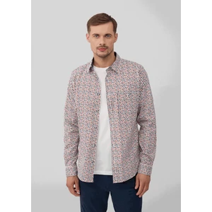 Kép 1/6 - Ing -  Slim fit: patterned shirt made from stretch cotton  - White | s.Oliver 2510 WSF02
