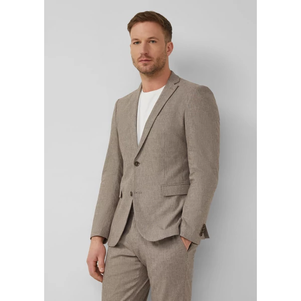 s.O PURE: Jacket in a stretchy linen blend