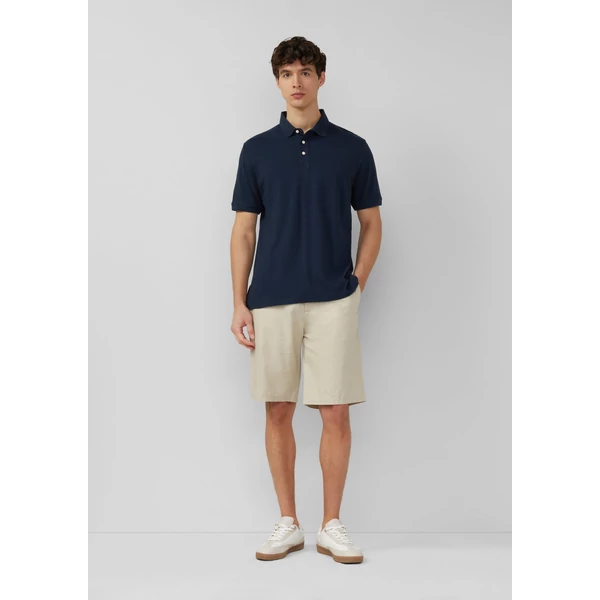 Detroit: Relaxed fit Bermuda shorts in a linen blend