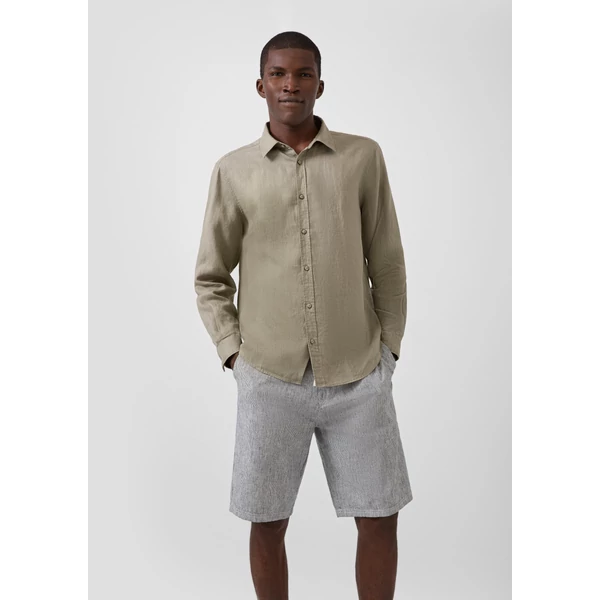 Regular fit: shirt made from pure linen