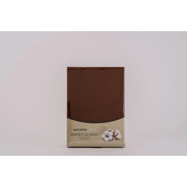 Naturtex Jersey csokibarna lepedő 80-100x200 cm