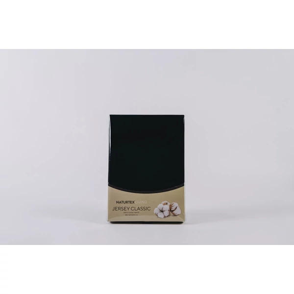 Naturtex Jersey fekete lepedő 160x200 cm