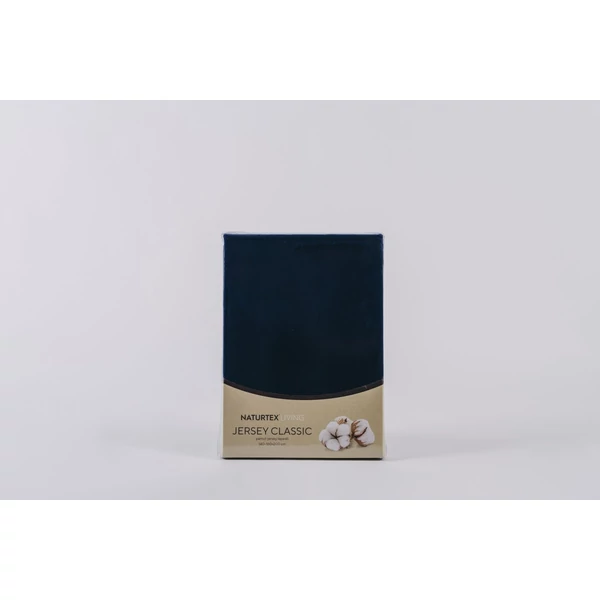 Naturtex Jersey sötétkék lepedő 80-100x200 cm