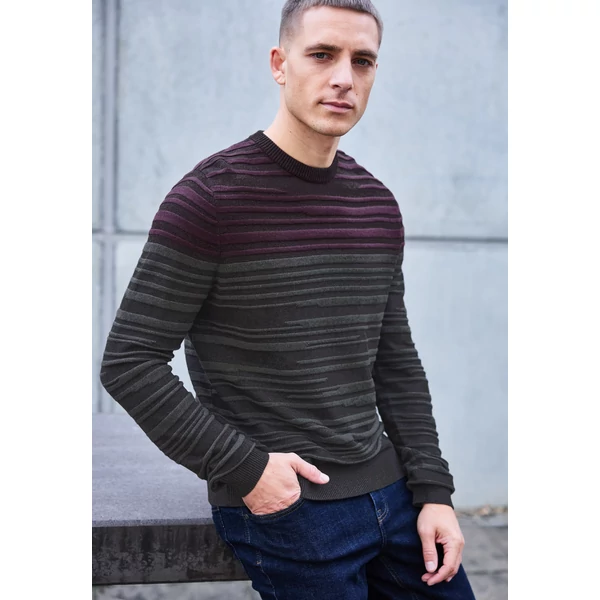 Pulóver - Structured stripe pullover 2510