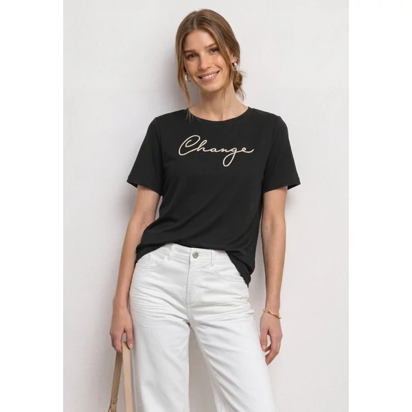 Ing - shirt w.puff print wording - 2606