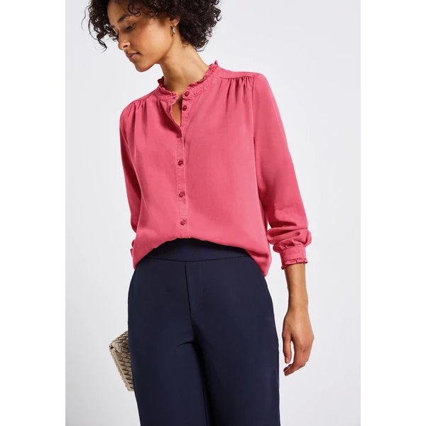 Blúz - Washed tunic blouse w frill de 2507