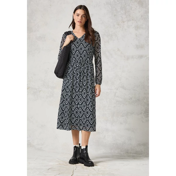OTLT Ruha - V-Neck Print Mesh Dress 2410