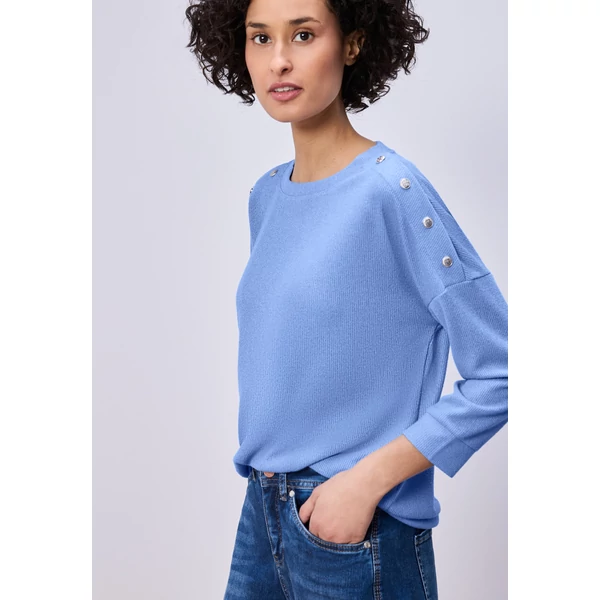 Ing - knit look shirt w.deco buttons 2602