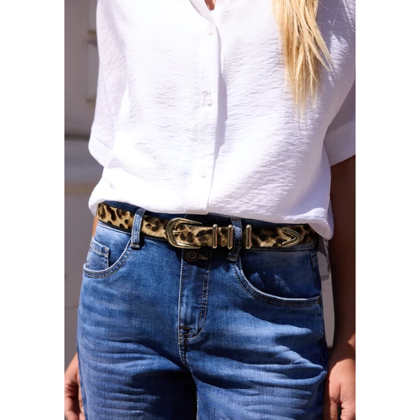 Kiegészitő - Studio_Leo Fur Leather Belt - 2608