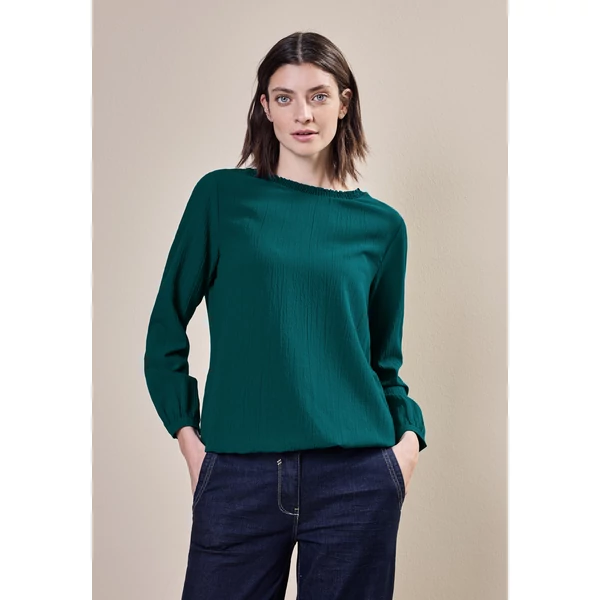 OTLT Blúz - Solid Smock Neckline Blouse 2411