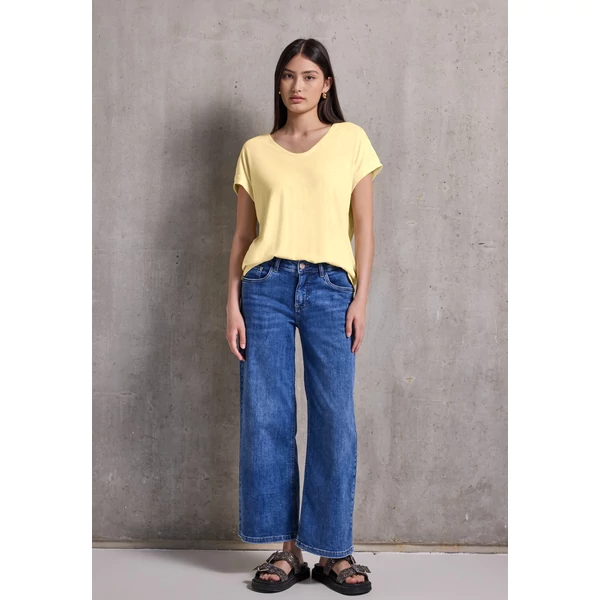 Póló - QR_Studio_v-neck jersey slub s 2504
