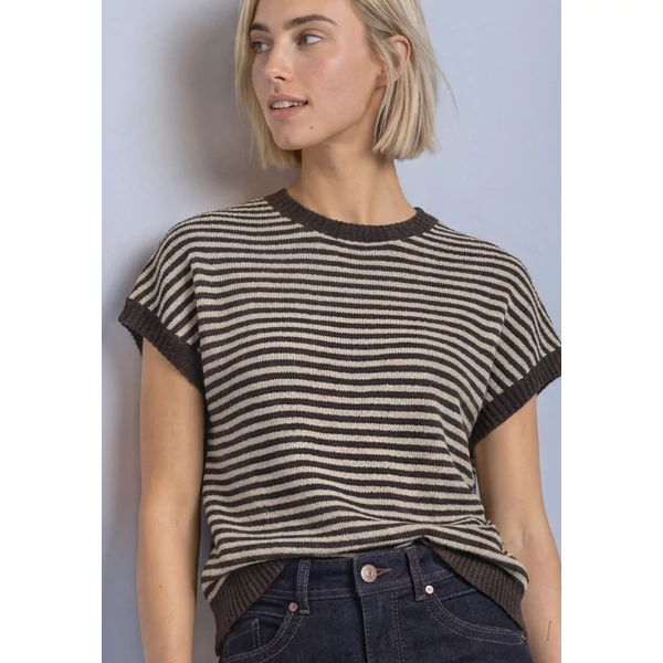 Pulóver - sleeveless sweater frisée stri - 2608