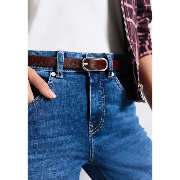 Kiegészitő - OP_Thin Solid Fur Leather Belt - 2608