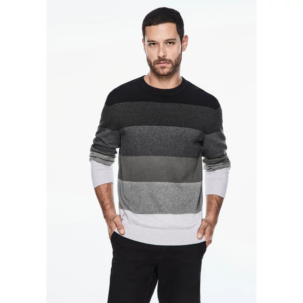 Pulóver - LOS fine striped knitter 2503