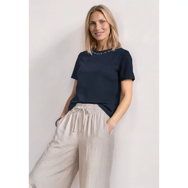 Ing - short shirt w.deco neck - 2607