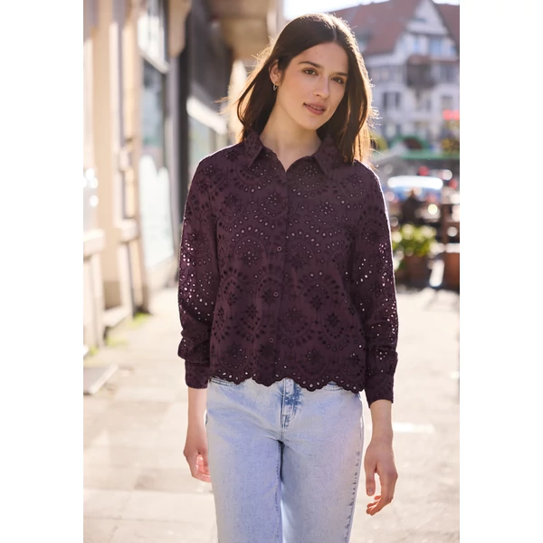 Blúz-Ing - SE_Shiffley Shirtcollar blouse - 2604