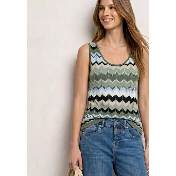Pulóver - multicolor zig-zag top - 2605