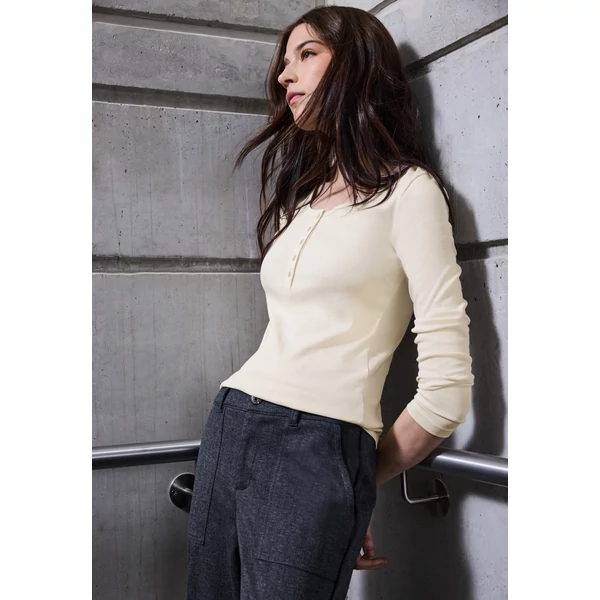 Póló - QR_Studio_basic rib shirt w.bu 2510 WS02