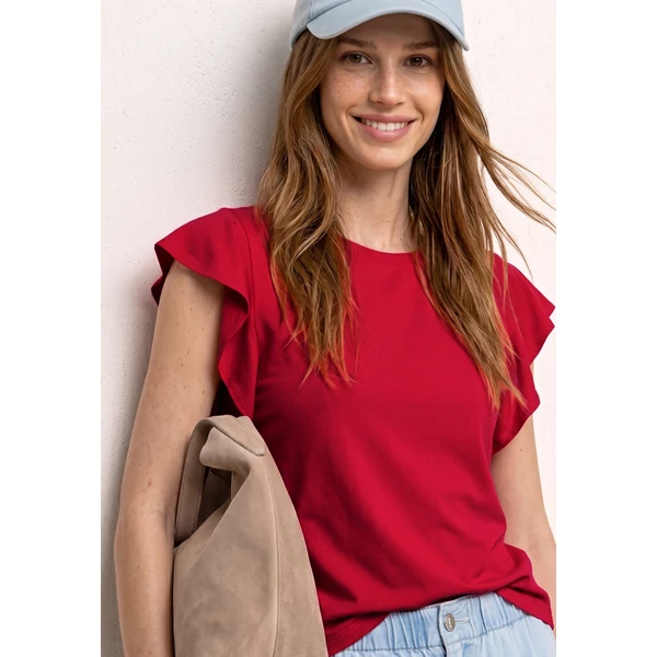Ing - jersey top w.volant - 2605